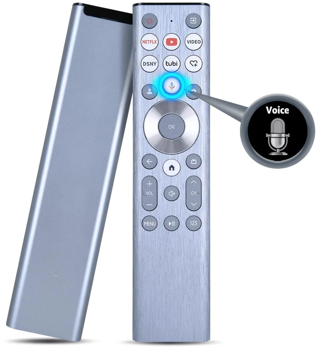 Main image of ERF6A80 Voice Backlit Remote Control for Hisense U6 U7 U8 U8QG Google TV for U9N & A7, Voice Control, Easy Pairing