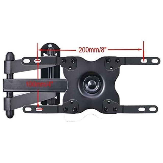 Alt view image 4 of 7 - TV Wall Mount Monitor Bracket with Full Motion Articulating Tilt Arm 15" Extension for Most 27" 30" 32" 35" 37" 39" 40" LCD LED TVs with VESA 200x200 ML14B WS2