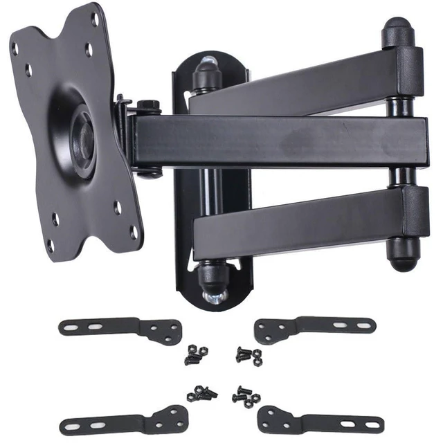 Alt view image 3 of 7 - TV Wall Mount Monitor Bracket with Full Motion Articulating Tilt Arm 15" Extension for Most 27" 30" 32" 35" 37" 39" 40" LCD LED TVs with VESA 200x200 ML14B WS2