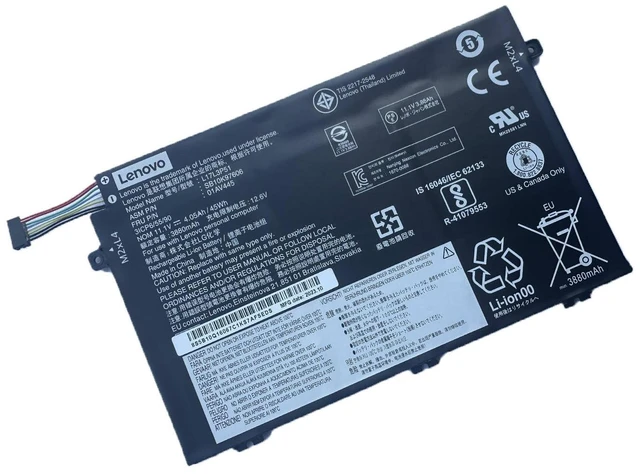 Main image of LENOVO 11.1V 45Wh L17C3P51 L17L3P51 L17M3P51 L17M3P52 01AV445 Notebook Battery For Lenovo Thinkpad E480,E485,E490,E495,E580,E585,E590,E595,E14 Gen 1 (2019),E15 Gen 1 (2019),E41-50,E41-55 Series