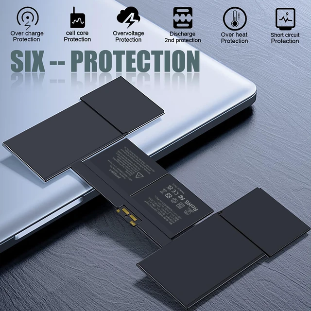 Alt view image 6 of 7 - A1527 Battery Replacement for MacBook 12 Inch A1534 A1705 2015 2016 2017 5300mAh Macbook 12 Inch A1705 A1534 Battery with Grade A Imported Cells, Low Heat Loss (EMC 2746 2991 3099)