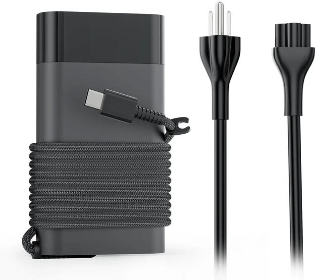 Main image of 65W Type C Slim Charger for HP Spectre Envy EliteBook Pavilion X360 Laptop New Slim Type-C Charger Compatible with HP Chromebook, Pavilion, Elite X2, ProBook, TPN-LA12, 20V 3.25A Travel Fast Charging