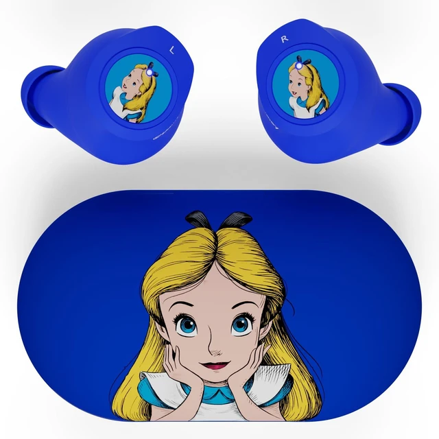 Main image of Disney Alice in Wonderland Bluetooth Earbuds w/Charging Case- Wireless Headphones w/Built-in Mic+ Up to 30 Hrs Playtime- Alice in Wonderland Gifts for Women, Men, All Fans of Alice in Wonderland