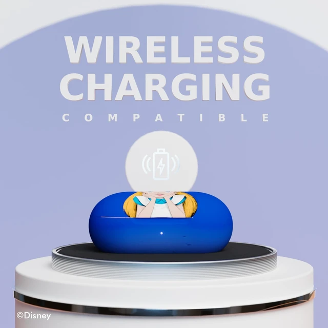 Alt view image 5 of 7 - Disney Alice in Wonderland Bluetooth Earbuds w/Charging Case- Wireless Headphones w/Built-in Mic+ Up to 30 Hrs Playtime- Alice in Wonderland Gifts for Women, Men, All Fans of Alice in Wonderland