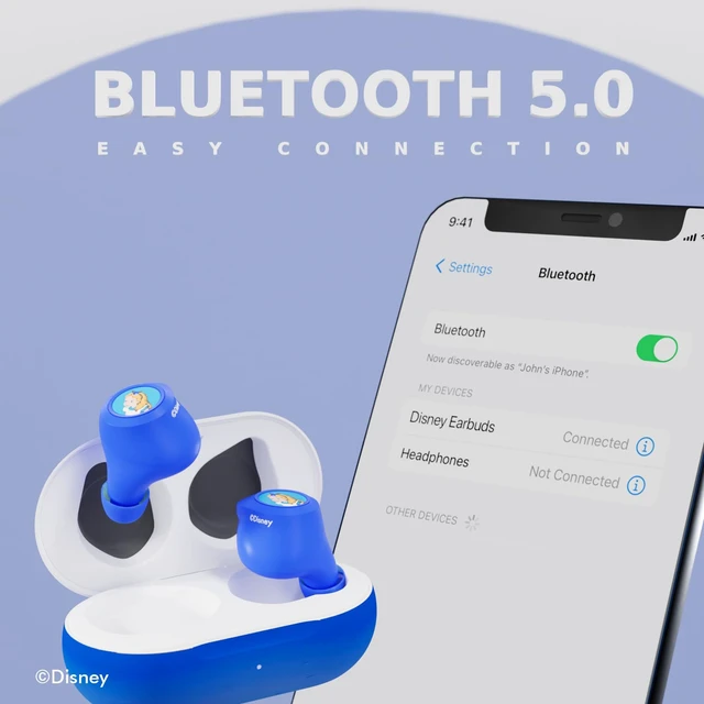 Alt view image 6 of 7 - Disney Alice in Wonderland Bluetooth Earbuds w/Charging Case- Wireless Headphones w/Built-in Mic+ Up to 30 Hrs Playtime- Alice in Wonderland Gifts for Women, Men, All Fans of Alice in Wonderland