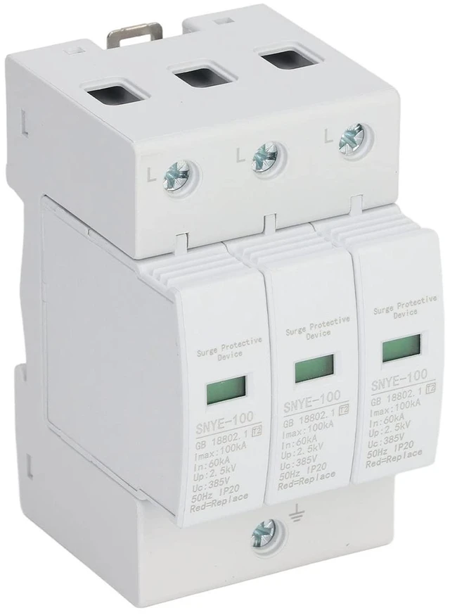 Main image of 275V 3P 100KA Photovoltaic Whole House Surge Protecter Low Voltage Monitoring Lightning Arrester Lighting Protection Device Voltage Lightning Arrester Distribution Device Box