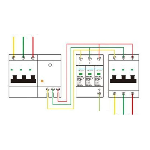 Alt view image 2 of 7 - 275V 3P 100KA Photovoltaic Whole House Surge Protecter Low Voltage Monitoring Lightning Arrester Lighting Protection Device Voltage Lightning Arrester Distribution Device Box