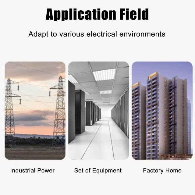Alt view image 6 of 7 - 275V 3P 100KA Photovoltaic Whole House Surge Protecter Low Voltage Monitoring Lightning Arrester Lighting Protection Device Voltage Lightning Arrester Distribution Device Box