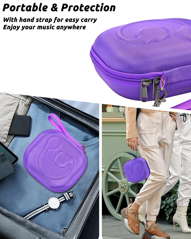 Alt view image 6 of 7 - Hard Storage Case Compatible with JBL Tune 520BT 510BT 500BT 660NC 770NC, for JBL Live 770NC 760NC 460NC 660NC Headphones and More Headset, Travel Carrying Bag.(Case Only)-Purple