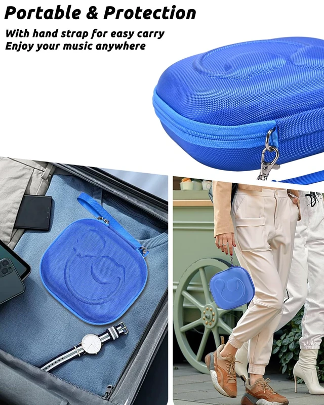 Alt view image 6 of 7 - Hard Storage Case Compatible with JBL Tune 520BT 510BT 500BT 660NC 770NC, for JBL Live 770NC 760NC 460NC 660NC Headphones and More Headset, Travel Carrying Bag.(Case Only)-Blue