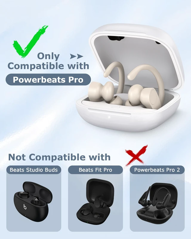 Alt view image 6 of 7 - Charging Case Replacement Compatible with Powerbeats Pro - 700mAh Battery Portable Earbuds Charger Case with Bluetooth Pairing (White)