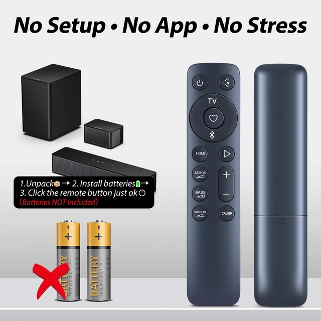 Alt view image 6 of 7 - New Soundbar Remote Control Replaced Compatible for JBL Bar 1000 Pro 7.1.4 Channel Soundbar JBLBAR1000PROBLKAM