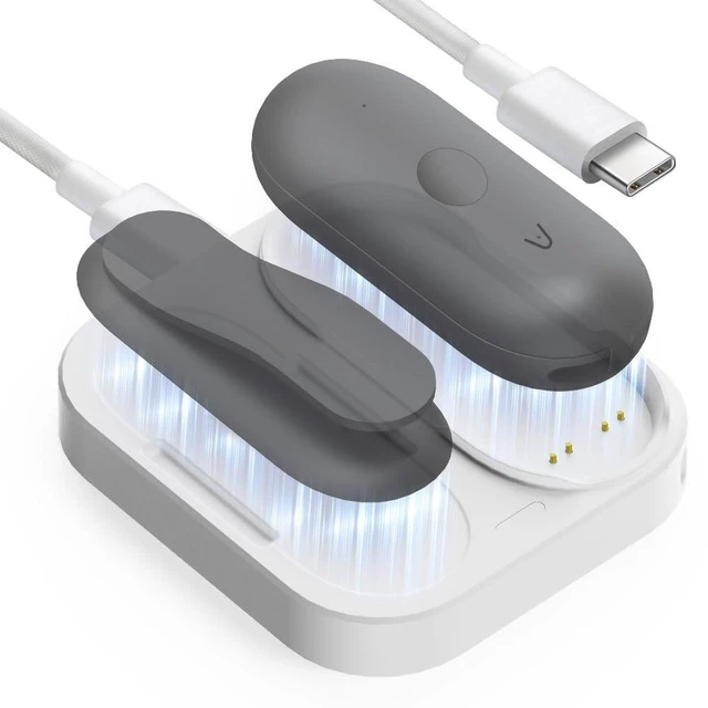 Main image of Charging Dock for Plaud NotePin S, 2-in-1 Magnetic Plaid Charger Stand with USB-C Braided Cable, Fast Charging Base Replacement Accessory for NotePin S AI Voice Recorder