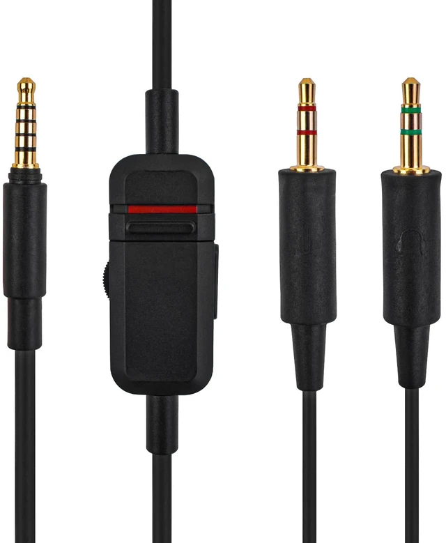 Main image of MMX 300 2nd Gen Replacement Cable for Beyerdynamic MMX 300 2nd Generation/MMX 300 Gaming Headset, Volume Control Inline Mute, Plug and Play Twisted Pair OFC Copper Wire (8.2Ft / 2.5m)