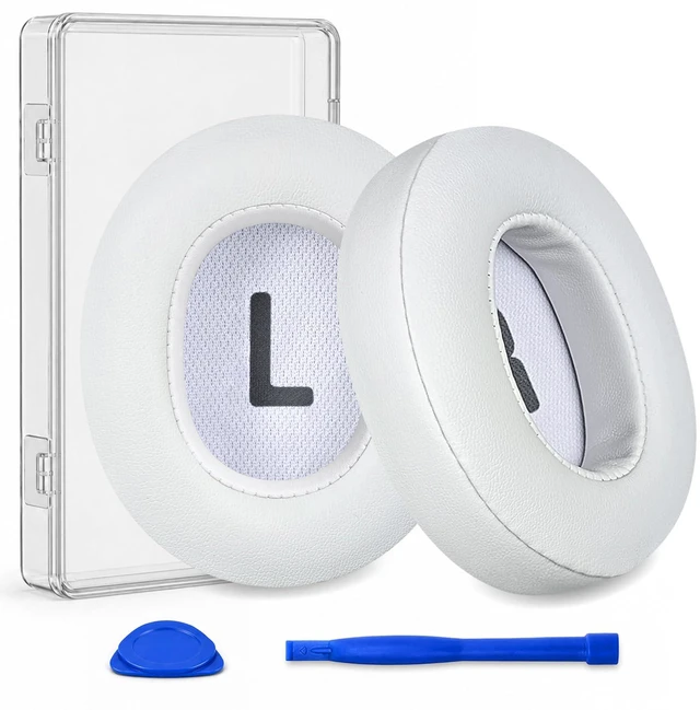 Main image of Replacement Ear Pads for JBL Tune 700BT, 710BT, 720BT, Tune 750BTNC, 760NC, 770NC Wireless Over-Ear Headphones, Ear Cushions, Ear Cups Cover Repair Parts (White)