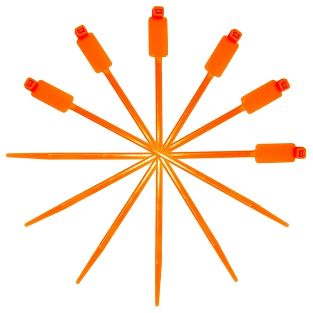 Alt view image 5 of 7 - MultiColor Plastic Cable Tie With Label 8 Inch 100 Pcs Write on Tags Wire Zip Ties Cable Mark Tags 5 x 200mm Nylon Power Marking Label Binding Strap