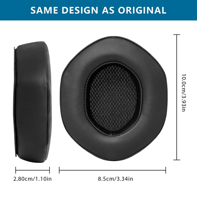 Alt view image 5 of 7 - GVOEARS Ear Pads Replacement for V-Moda Crossfade 3 Wireless Crossfade M-100 Master Crossfade 2 / Crossfade Wireless Crossfade M-100 Crossfade LP2 / LP, with Protein Leather Memory Foam