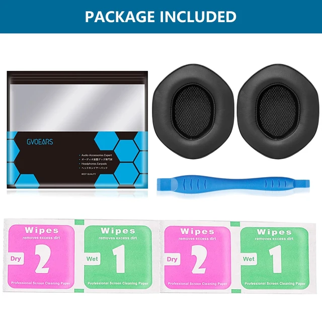 Alt view image 7 of 7 - GVOEARS Ear Pads Replacement for V-Moda Crossfade 3 Wireless Crossfade M-100 Master Crossfade 2 / Crossfade Wireless Crossfade M-100 Crossfade LP2 / LP, with Protein Leather Memory Foam