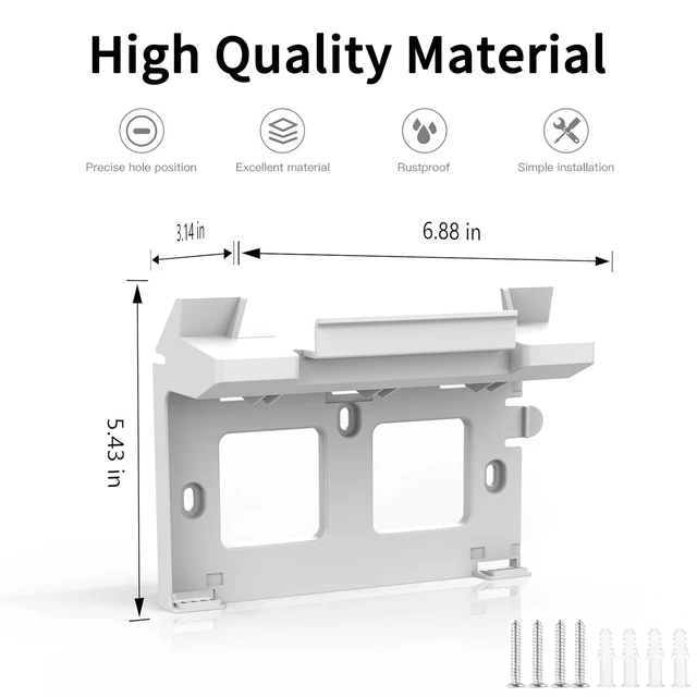 Alt view image 2 of 7 - Starlink Gen3 Router Wall Mount Compatible with Starlink 4/4X/Gen3 Power Supply Mount Kit High Performance Dish