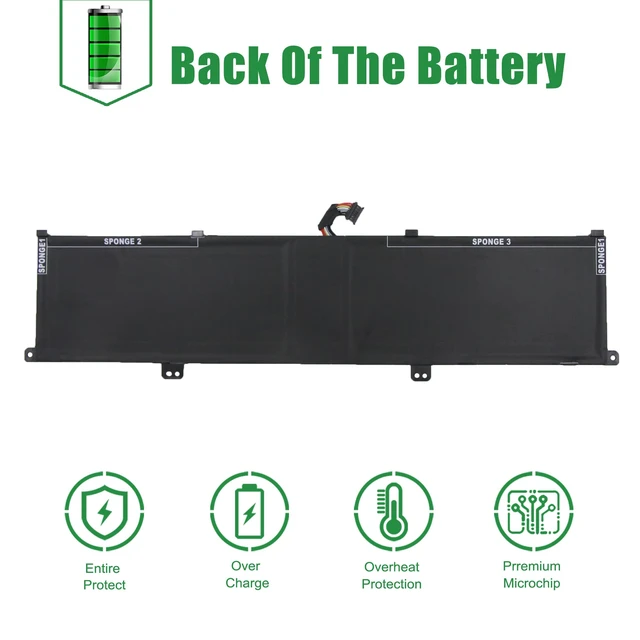Alt view image 5 of 5 - L19C4P71 SB10X19048 5B10X19050 Laptop Battery Replacement for Lenovo ThinkPad P1 X1 Extreme 3rd Gen 2020 Series Notebook L19M4P71 SB10X19047 5B10X19049 15.36V 80Wh 5235mAh
