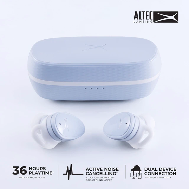 Alt view image 2 of 6 - Nanobuds ANC 2.0, Bluetooth Earbuds with Hybrid ANC, Waterproof Earbuds, Wireless Ear Buds with Voice Assistant, Sport Earbuds with 36hr Battery (ICY White)