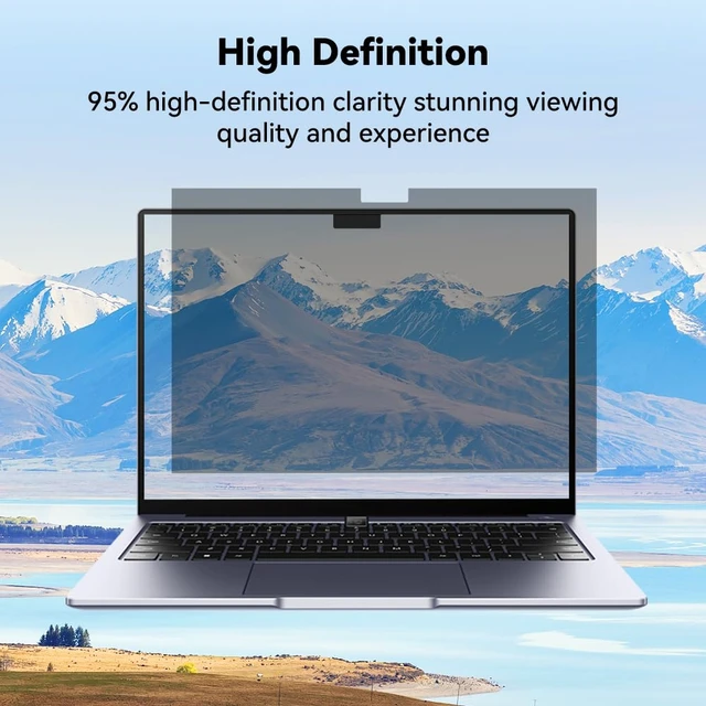 Alt view image 6 of 7 - Magnetic Privacy Screen for MacBook Air 14.2" M2/M3/M4/M5 2022-2026, Detachable Matte Anti Blue Light Anti Glare Laptop Screen Protector