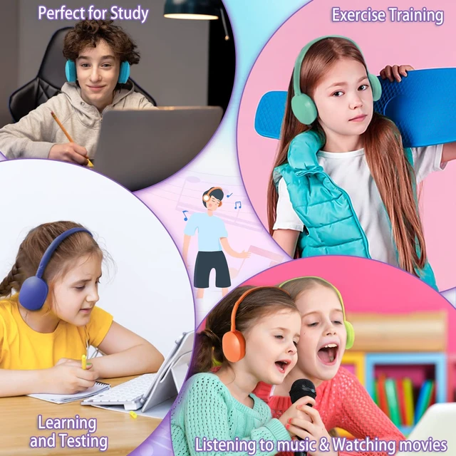 Alt view image 7 of 7 - Classroom Kids Headphones Bulk 100 Pack 10 Colourful Class Set of Headphones for Students Children Toddler Boys Girls Teen and Adult
