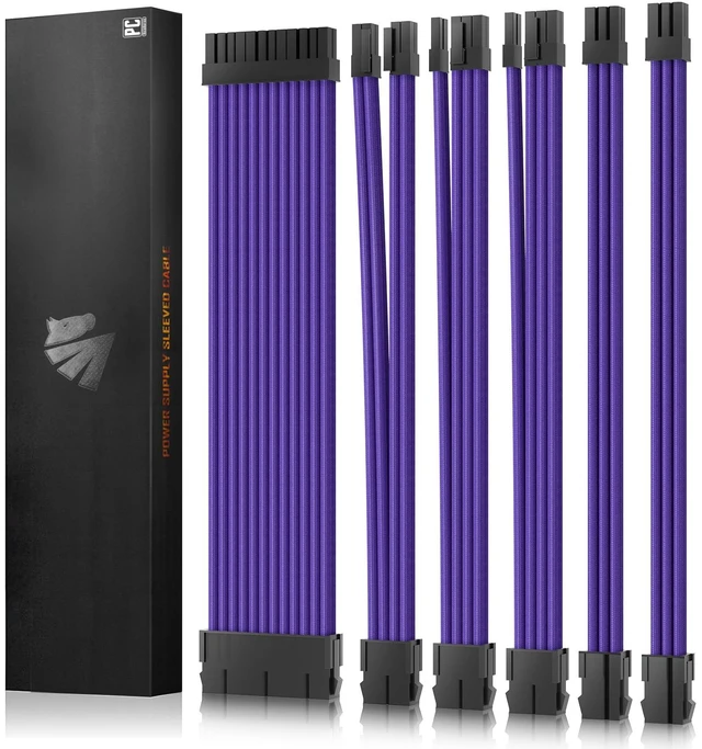 Main image of 16AWG PSU Cable Extension Power Cords, Customized Power Supply Mod Sleeve Extension Cable, ATX/EPS/8-pin PCI-E/6-pin PCI-E for PSU Cable