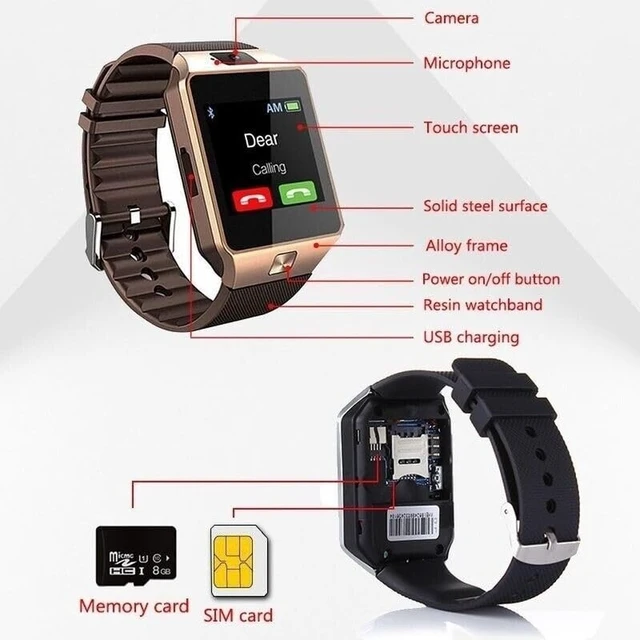 Alt view image 2 of 7 - Smart Watch - Smart Watches for Men & Women with 1.54 Inch Touch Screen & Camera, Waterproof & Bluetooth Smart Watch for Andriod & iOS Phones, Step Counter Sleep Tracker Watch