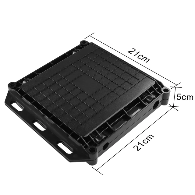 Alt view image 6 of 7 - Fiber Optic Junction Box, 2 in 2 Out Splice Box, Mini Small Square Type 12 Core Outdoor Waterproof Protection Box
