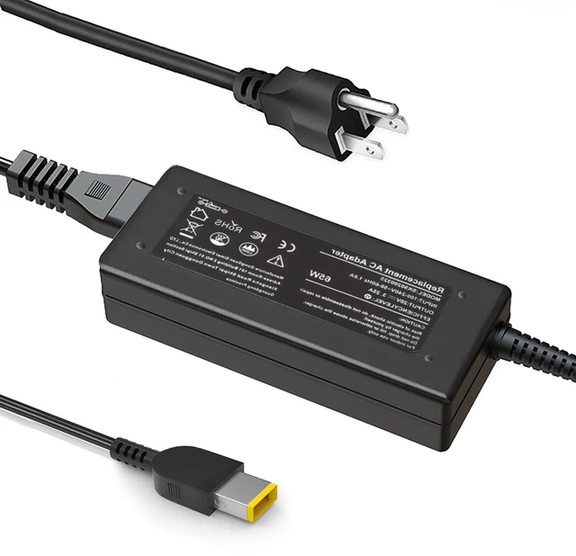 Main image of 65W USB C Tip AC Adapter Compatible with ThinkPad E440 E450 E550 E560 G50 G50-45 G50-70 Z50 Z50-70 T460 T470 T470S T430 T440 T440S T440P T450 T460S T560 Power Laptop Charger
