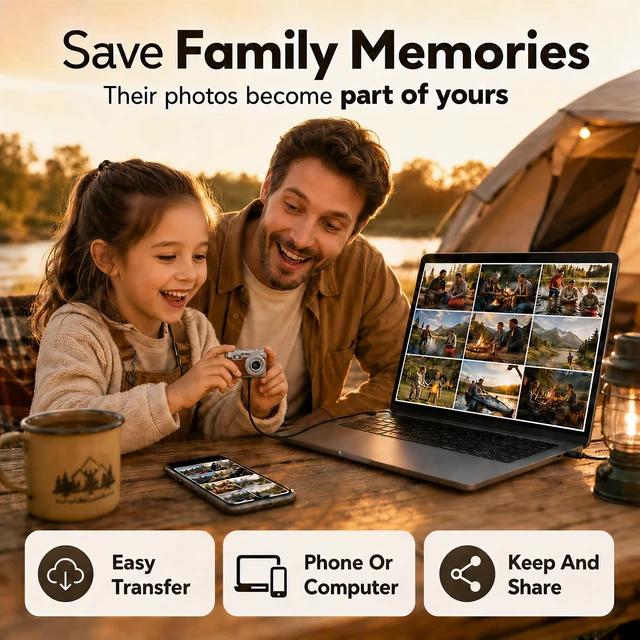 Alt view image 6 of 7 - Mini Keychain Digital Camera 1080P for Travel Camping Vlog (Brown) Mini Vintage Camera, FHD Small Retro Digital Camera with 0.96 Inch Colour Screen, Compact Photo Camera with Flash & Recording