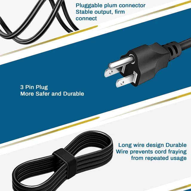 Alt view image 5 of 7 - 65W USB C Tip AC Adapter Compatible with ThinkPad E440 E450 E550 E560 G50 G50-45 G50-70 Z50 Z50-70 T460 T470 T470S T430 T440 T440S T440P T450 T460S T560 Power Laptop Charger