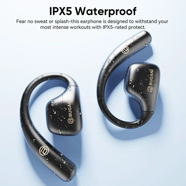 Alt view image 5 of 7 - Open Ear Earbuds, Open Ear Headphones Running Earbuds Wireless Headphones Bluetooth Wireless 5.4, 40H Playtime, IPX5 Waterproof Earphones For Workout, Running, Sport