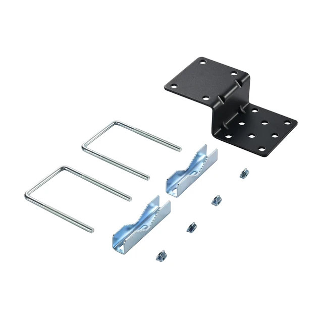 Alt view image 6 of 6 - Pole Mount Bracket with Clamp U-Bolts, Without Pole Antenna Mount Hardware Accessories for Outdoor Antenna Installation on Walls, Eaves, or Pole