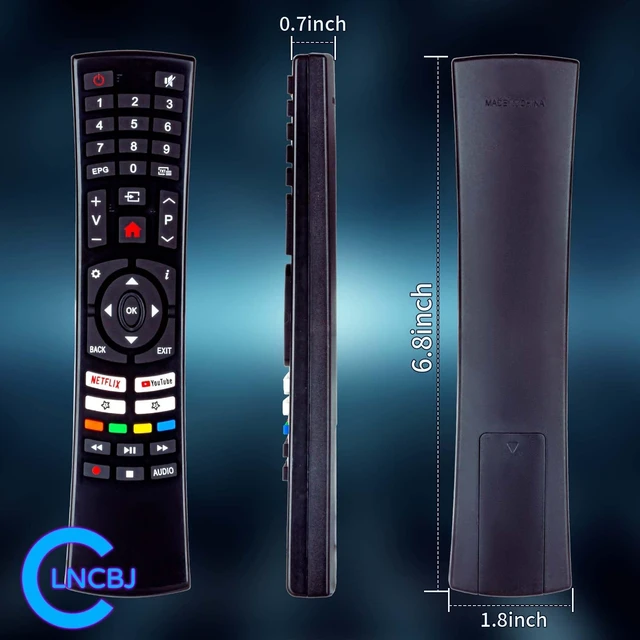 Alt view image 6 of 7 - EC32S1N Remote for SANSUI TV Remote Replacement and for Caixun TV Remote- ES32S1N Replacement Remote for SANSUI TV S32P28N S40P28FN with Netflix YouTube APP Key Button - No Programming Required
