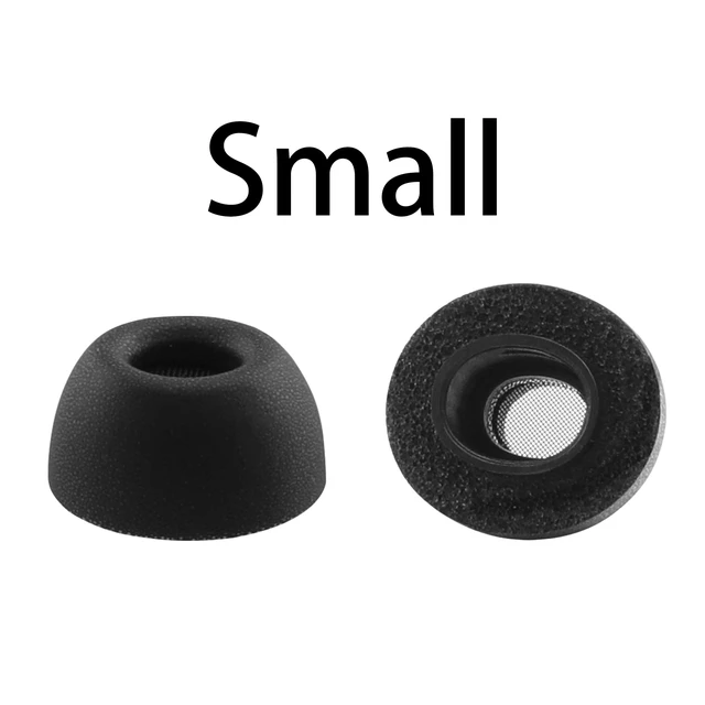 Alt view image 5 of 5 - Memory Foam Ear Tips for AirPods Pro 3rd Generation 2025, Ultimate Comfort, Replacement Ear Tips for AirPods Pro 3 Earbuds, 3 Pairs (Black, Small)