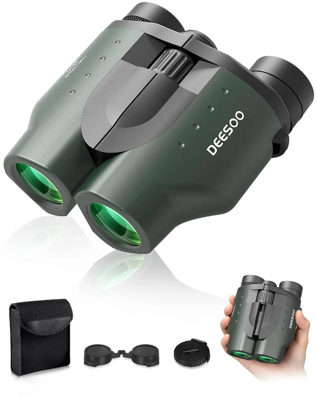 Main image of 25x32 Compact Travel Binoculars for Cruise Ship Bird Watching FMC BAK4 Prisms, Easy Focus for Adults & Kids, High Powered Clear Vision for Hunting & Camping, Small Size with Carry Case
