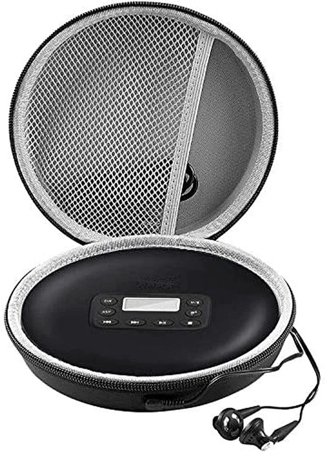 Main image of Portable CD Player Case Compatible with Deluxe/for ARAFUNA/for GPX/for Soulcke/for MONODEAL Personal Disc Player, Travel Carrying Stoarge Holder for Earphone & Cable (Box Only)