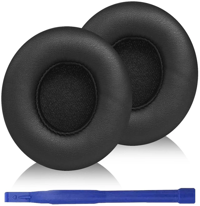 Main image of Solo 4 Earpads Replacement Ear Pads Cushion for Beats Solo 4 Wireless Headphones Accessories, Solo4 Earpads with Softer Protein Leather and High Density Memory Foam - Black