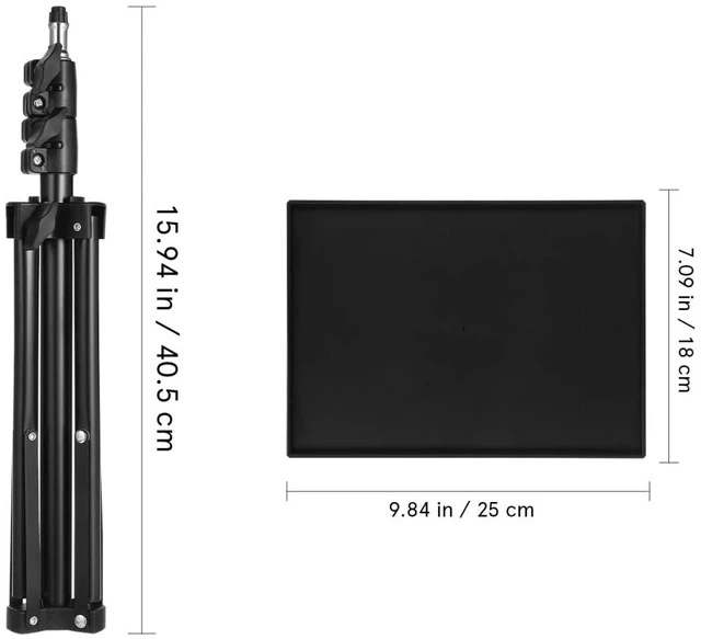 Alt view image 3 of 7 - Projector Stand Tripod Adjustable - Multifunctional Laptop Floor Stand, Height from 21.65 to 47.24 inches, Floor for Office, Home, Stage, Studio, DJ Racks Holder Mount