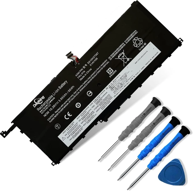 Main image of 01AV458 15.28V 56Wh/3665mAh 4-Cells Laptop Battery Compatible with Lenovo ThinkPad X1 Carbon 4th Gen 2016 X1 Yoga 1st 2nd Gen Series 4ICP4/48/123 SB10K97567 00HW028 01AV409 01AV438 01AV439