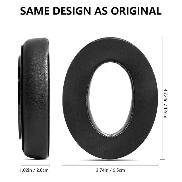 Alt view image 3 of 7 - GVOEARS Earpads Replacement for Sennheiser HD650/HD600/HD660S/HD545/HD525/HD535 Headphones Pads, Ear Cushion Also fit for MassdropX HD6XX/HD58X & HD580/HD565 Jubilee Headphone, Cooling-Gel Earpads
