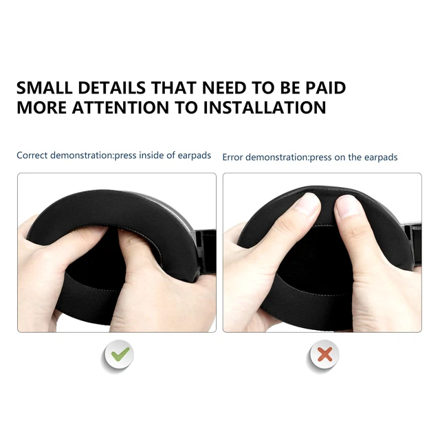 Alt view image 5 of 7 - GVOEARS Earpads Replacement for Sennheiser HD650/HD600/HD660S/HD545/HD525/HD535 Headphones Pads, Ear Cushion Also fit for MassdropX HD6XX/HD58X & HD580/HD565 Jubilee Headphone, Cooling-Gel Earpads