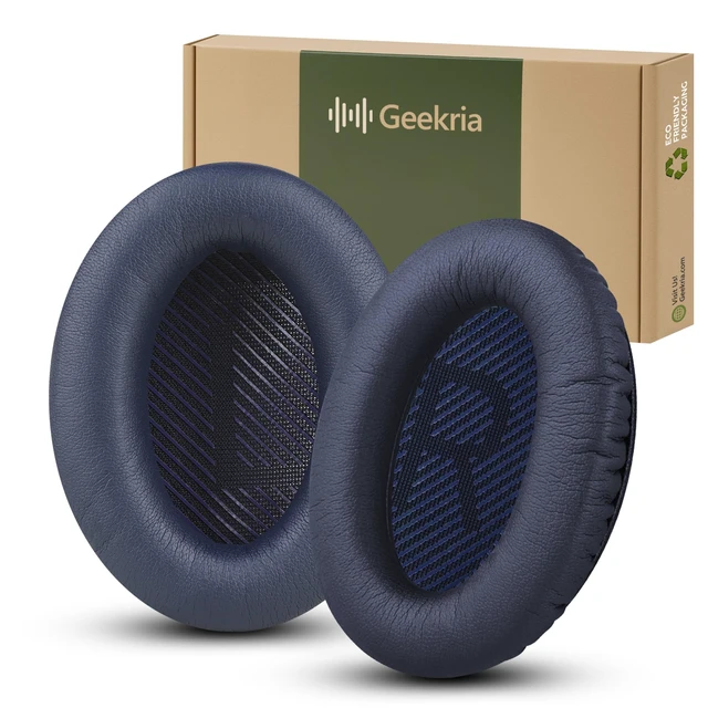 Main image of Replacement Ear Pads Compatible with Bose QuietComfort QC45/35 II/35/25/15/SE, QC35 II Gaming, AE2/AE2i/AE2w, SoundTrue, SoundLink AE2 Headphones, with Video Guide (Midnight Blue)