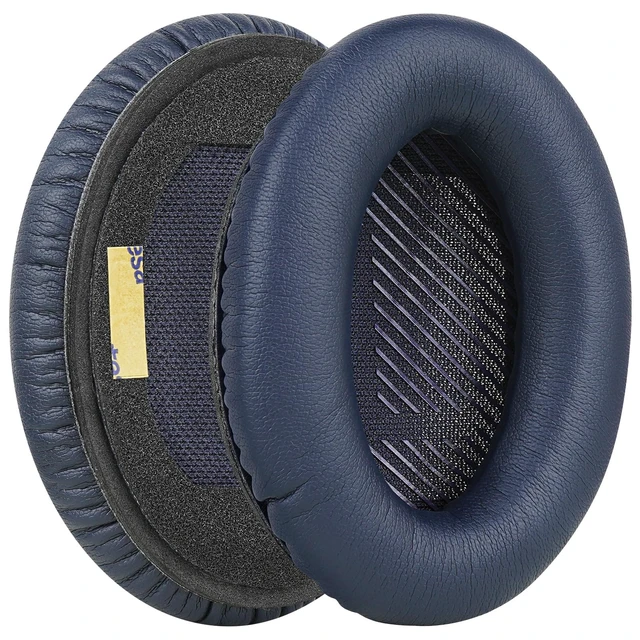 Alt view image 2 of 7 - Replacement Ear Pads Compatible with Bose QuietComfort QC45/35 II/35/25/15/SE, QC35 II Gaming, AE2/AE2i/AE2w, SoundTrue, SoundLink AE2 Headphones, with Video Guide (Midnight Blue)