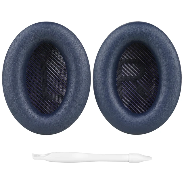 Alt view image 3 of 7 - Replacement Ear Pads Compatible with Bose QuietComfort QC45/35 II/35/25/15/SE, QC35 II Gaming, AE2/AE2i/AE2w, SoundTrue, SoundLink AE2 Headphones, with Video Guide (Midnight Blue)