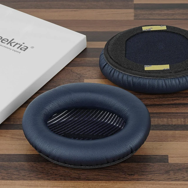 Alt view image 4 of 7 - Replacement Ear Pads Compatible with Bose QuietComfort QC45/35 II/35/25/15/SE, QC35 II Gaming, AE2/AE2i/AE2w, SoundTrue, SoundLink AE2 Headphones, with Video Guide (Midnight Blue)