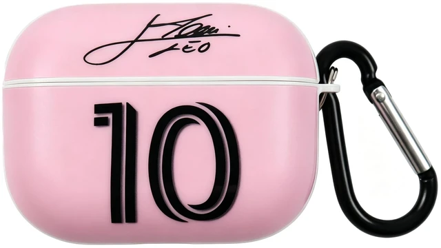 Main image of No. 10 Jersey Bluetooth Headphone Protective Case,Compatible with Apple AirPods Pro 2nd and 1st (White, Miami)