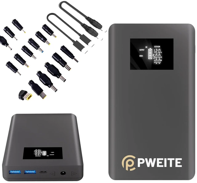 Main image of USB Type C PD 100W Portable Laptop Charger Power Bank Battery Pack DC Output 5V 7.4V 9V 12V 15V 16V 16.5V 18V 19V 19.5V 20V 24V 3A 4A For Macbook DELL HP Lenovo Steam deck Led Strip Tablet CPAP